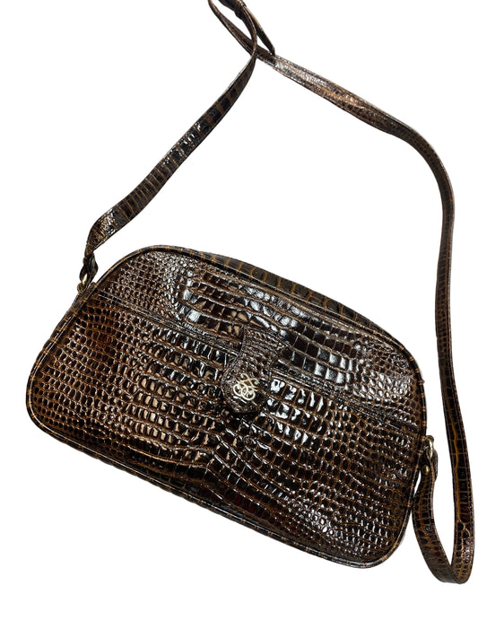 ♻️ Vintage Pirovano veske- nydelig brun skinnveske med lomme både inni og utenpå! Tilstand: Brukt – normal slitasje, ingen hull eller større merker