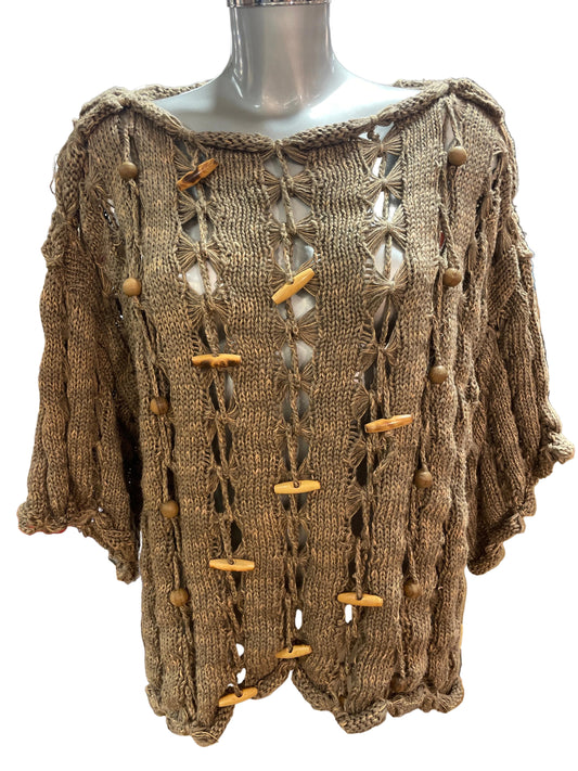 🆕 Strikket Vintage Sara Millees genser. Ca str M. Tilstand- helt ny fra nedlagt butikk!