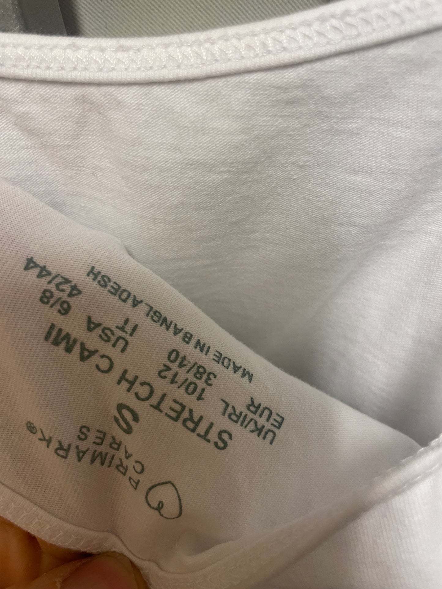 ♻️Hvit singlet fra Primark strl S