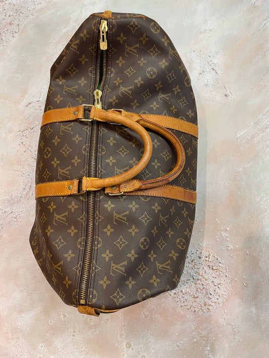♻️Vintage Louis Vuitton Keepall 50- følger med autentitetsbevis og livstidsgaranti på ekte vare!