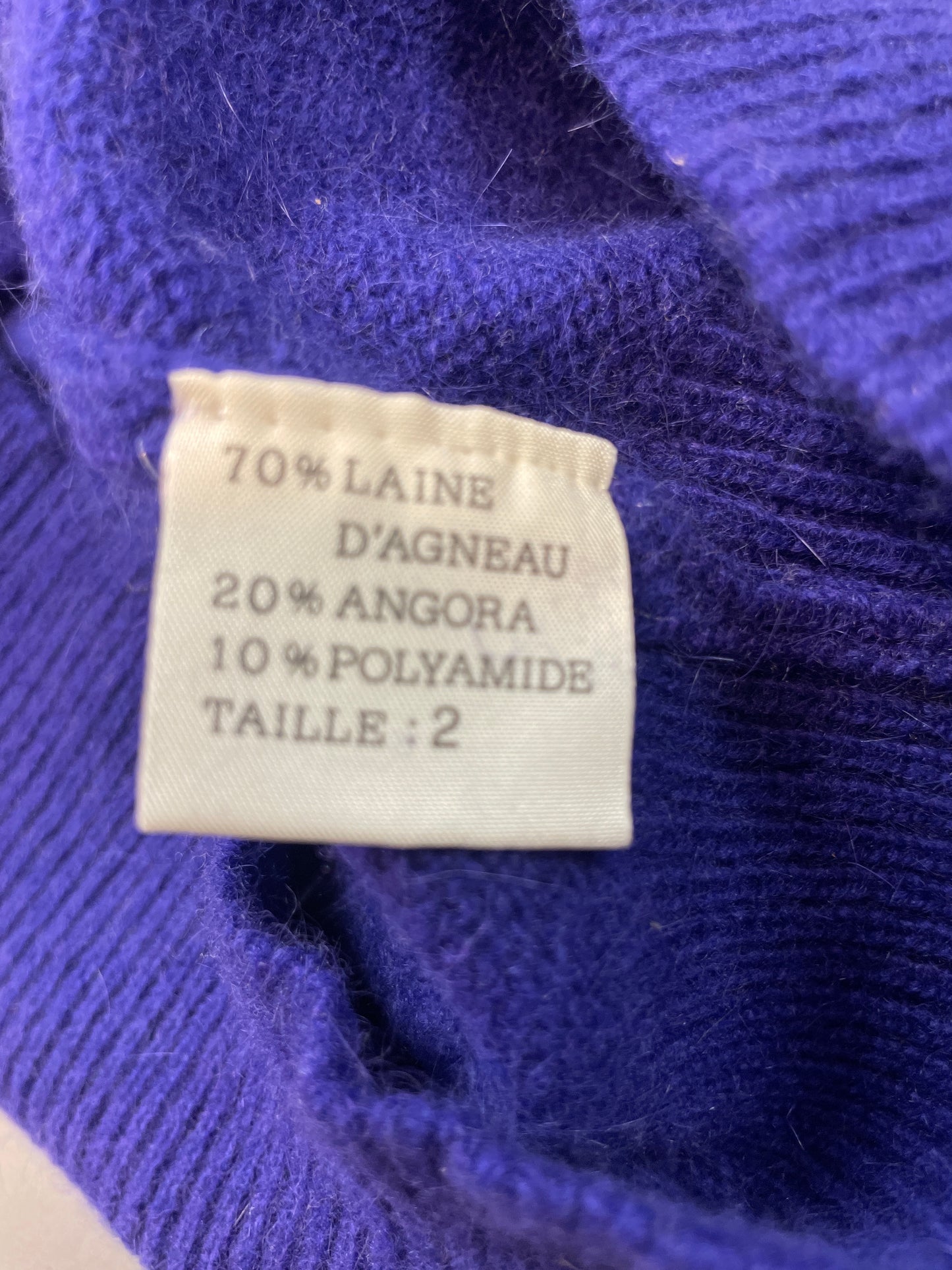 🆕Lilla Vintage angora ullgenser -str 2 ca M. Tilstand: Ny fra nedlagt butikk!