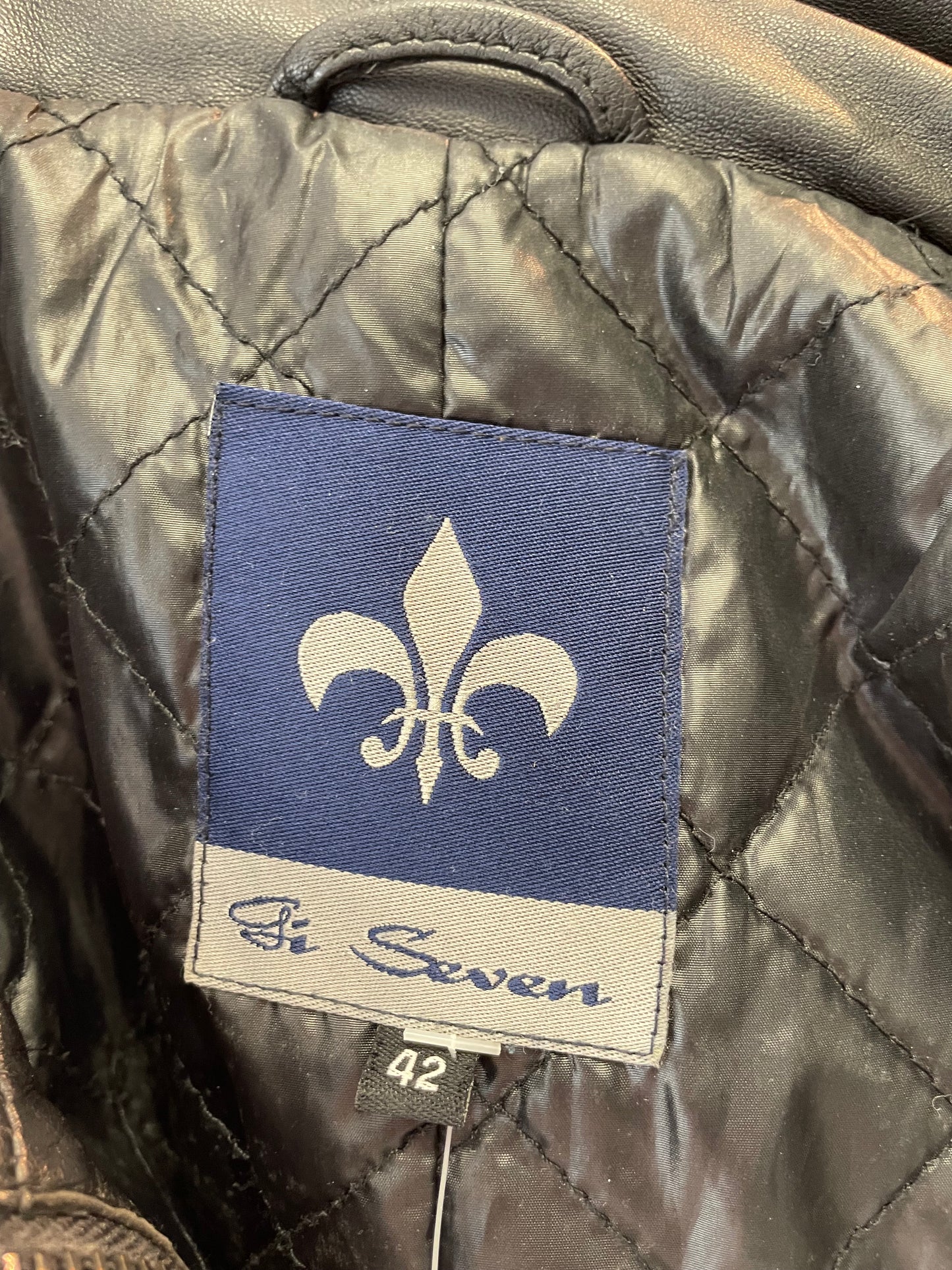 ♻️italiensk vintage skinnjakke strl 42
