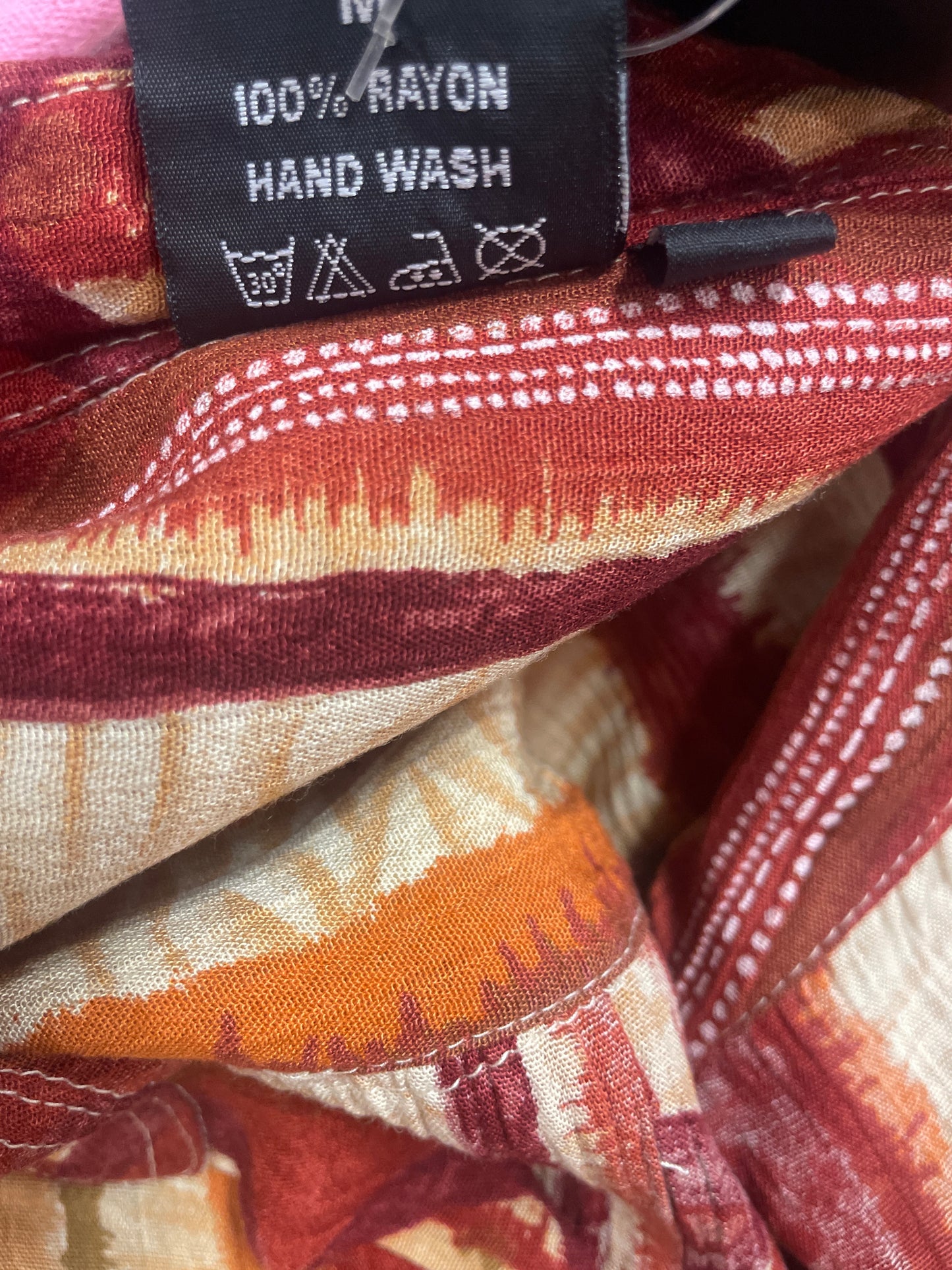 🆕Vintage drakt med bluse og bukse- Bohemian stil- str M i Rayon materiale. Tilstand: Ny fra nedlagt butikk!