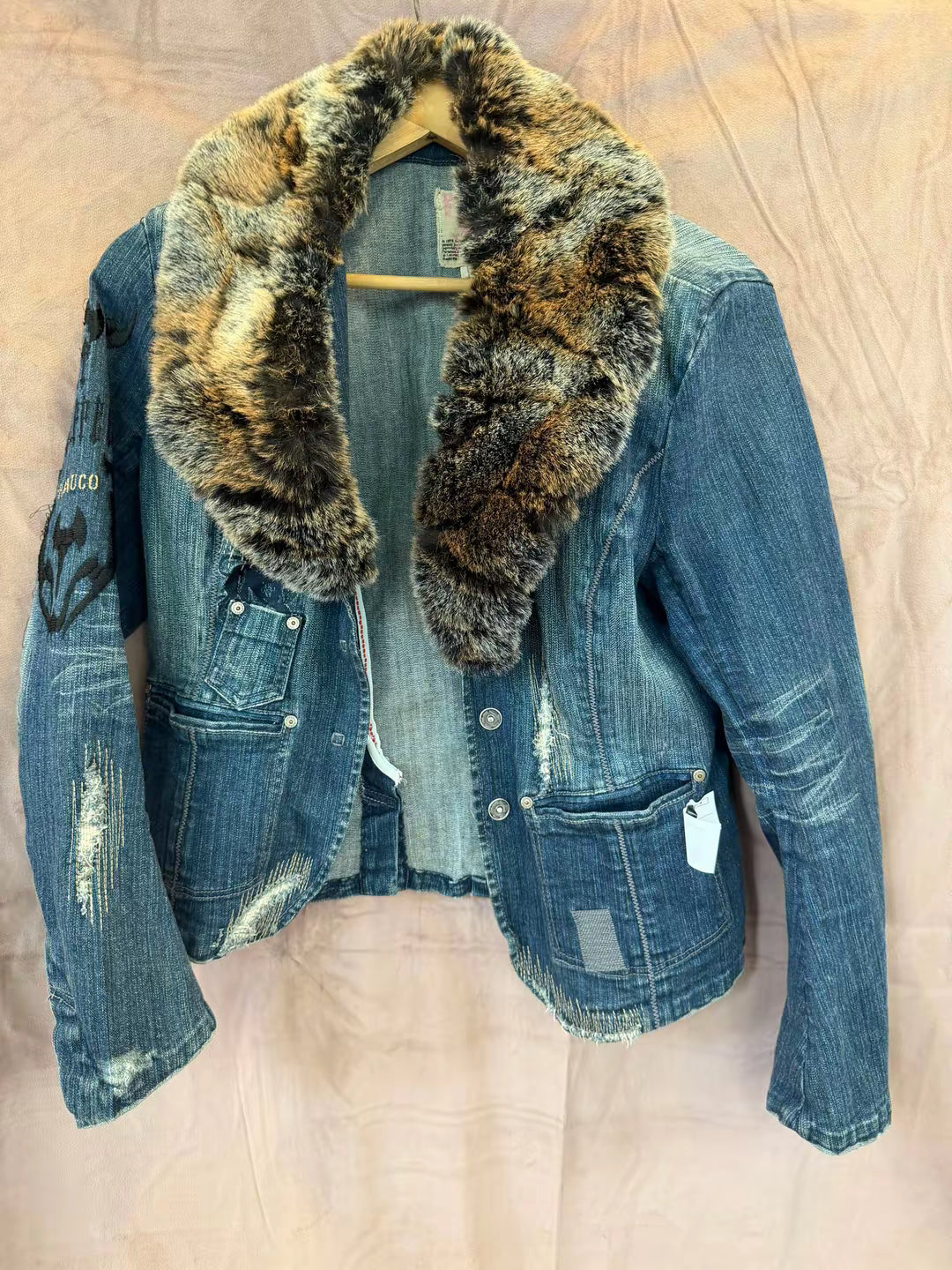 Vintage Y2K Parasuco denimjakke strl M