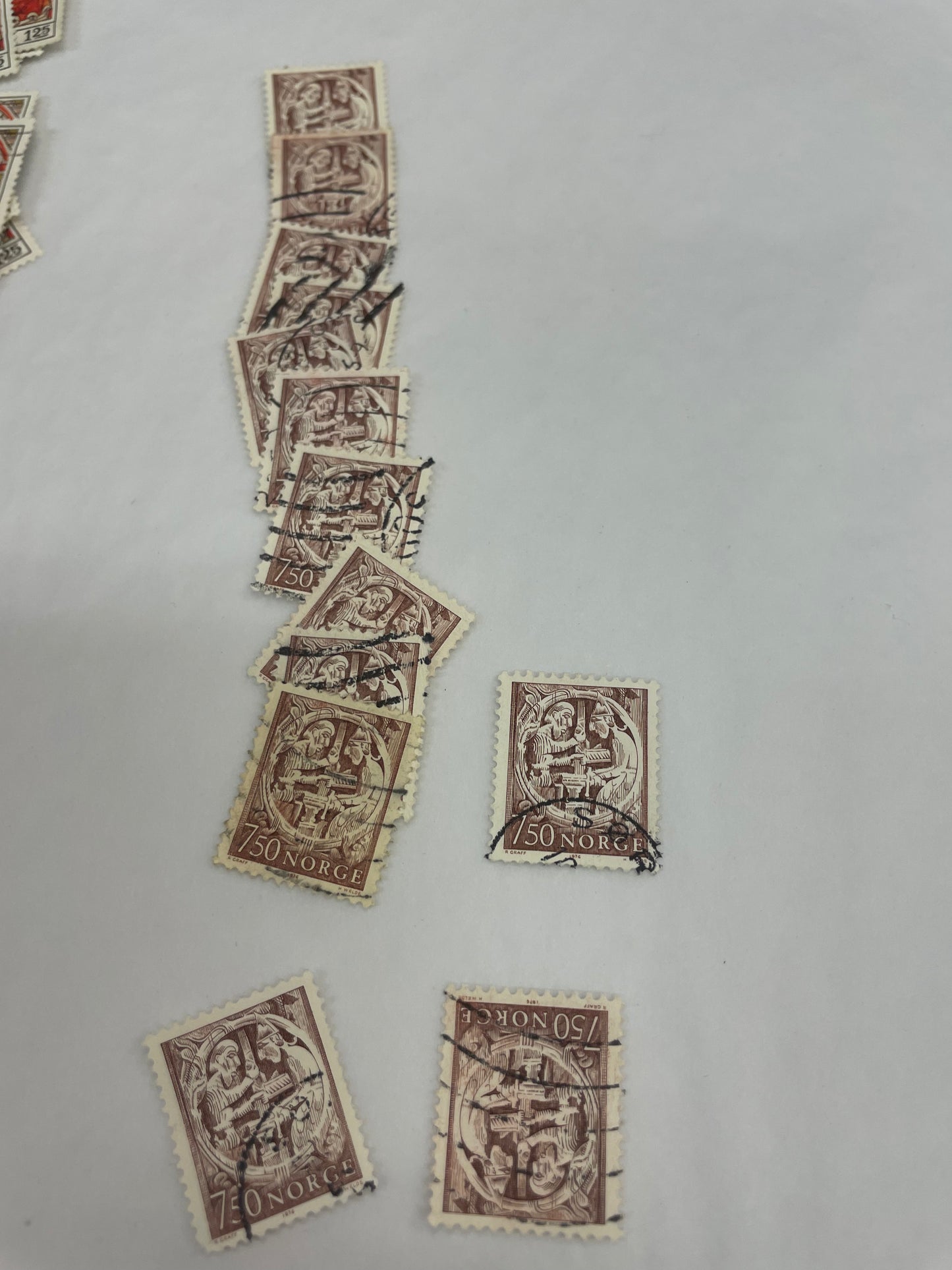 Norsk frimerke 7,50 selges pr stk