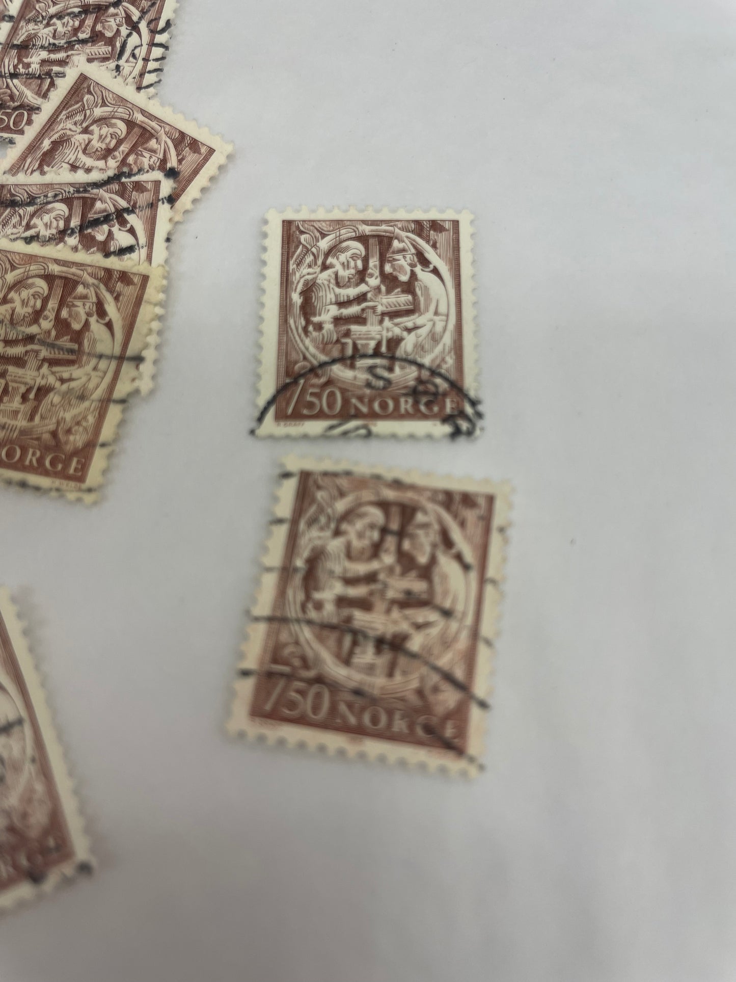 Norsk frimerke 7,50 selges pr stk