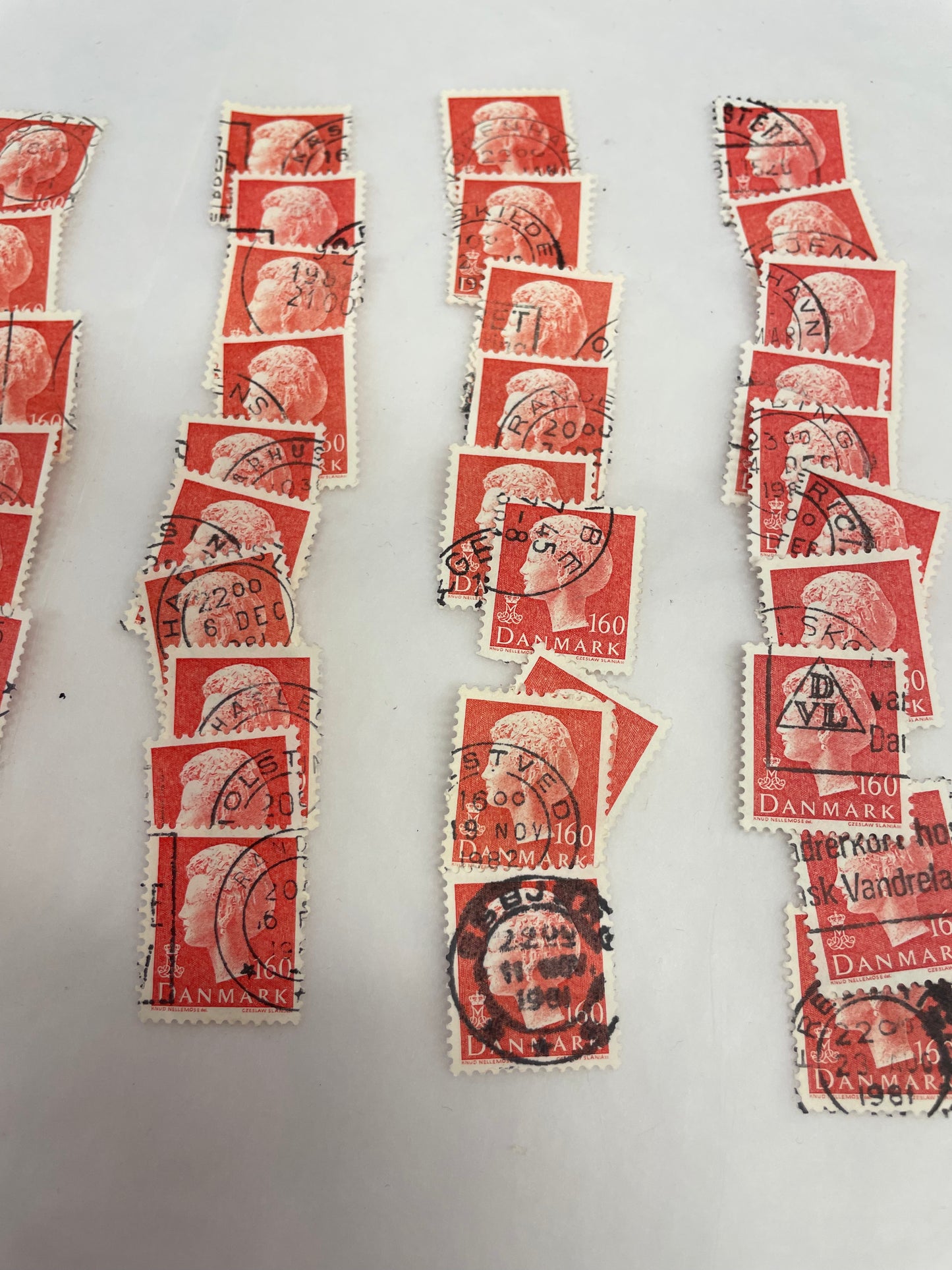 Danmark frimerke selges pr stk
