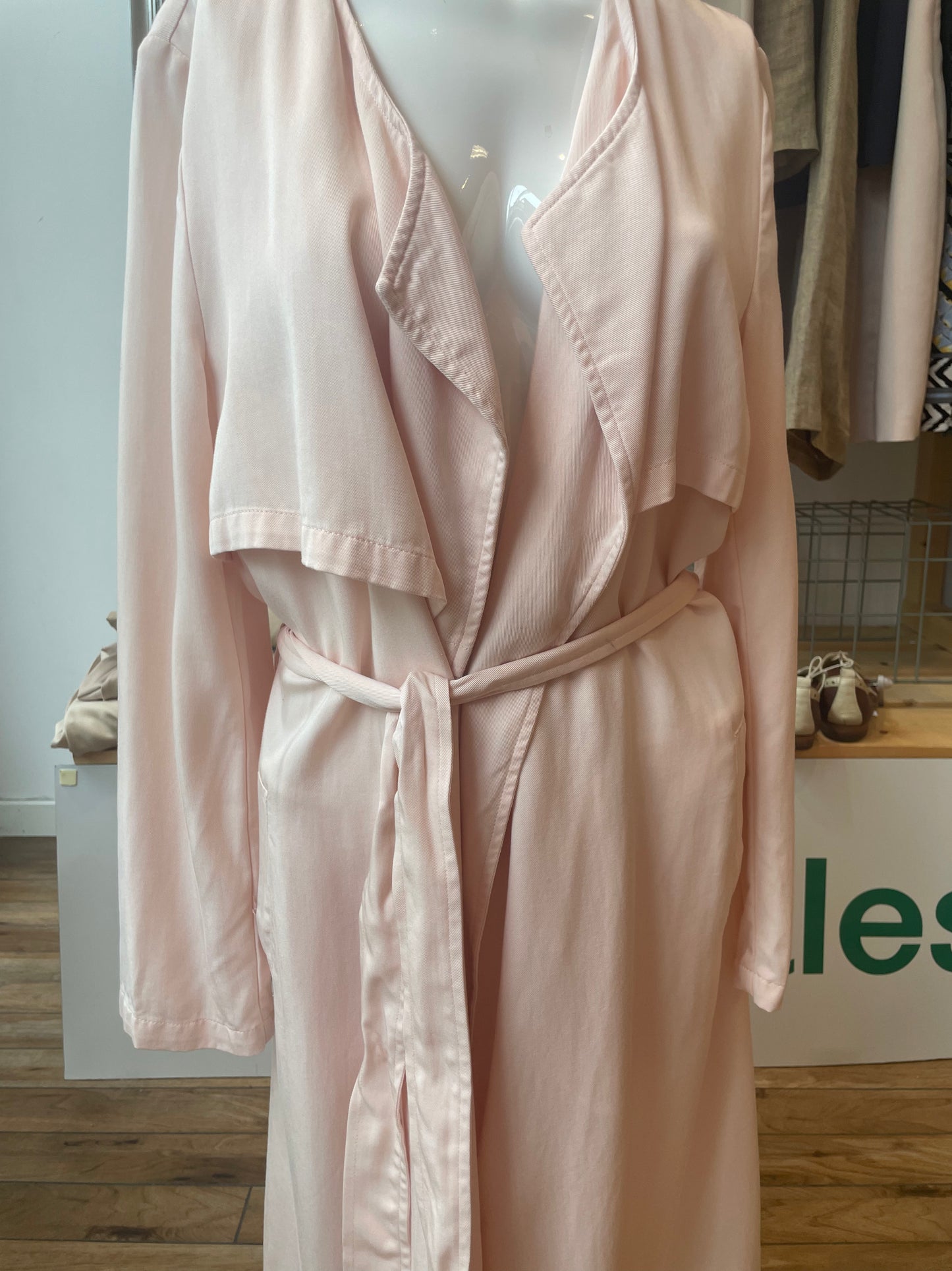 Claire sommerjakke pastell rosa M knytebelte