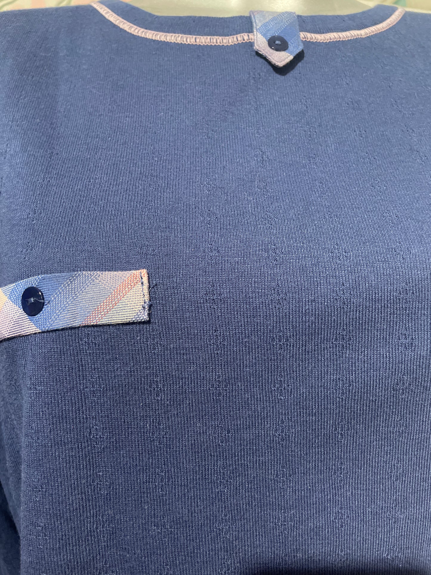 🆕 pysjamas blå todelt fra Regence. Str 42. 100% bomull. Ny med merkelappen på fra nedlagt butikk!