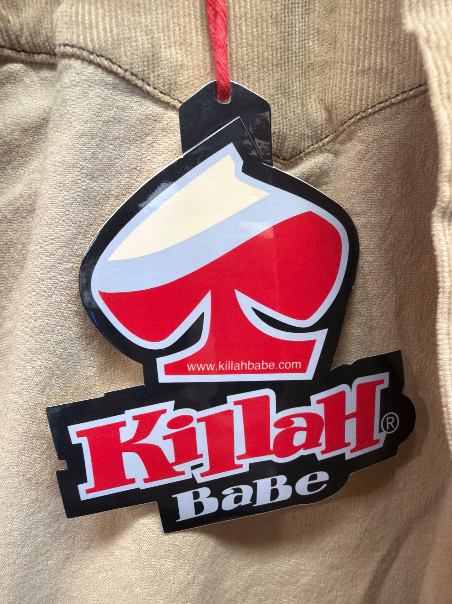 🆕 Killah Babe skjorte i beige/brun. Strl L. Ny med tag på men vintage. 2000 talls Y2K