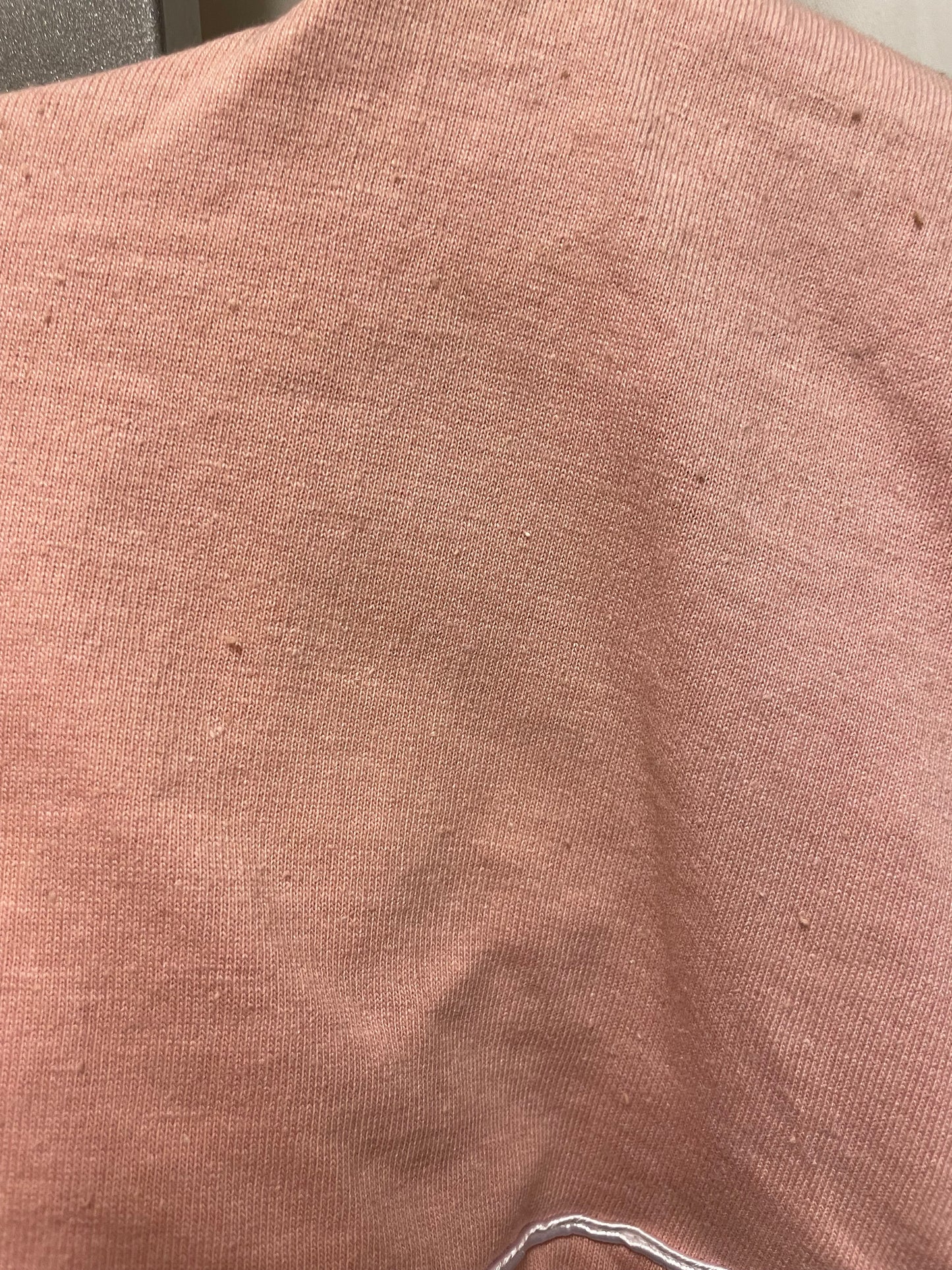♻️Vintage kort jakke. Rosa med krage ca strl M. 50% bomull