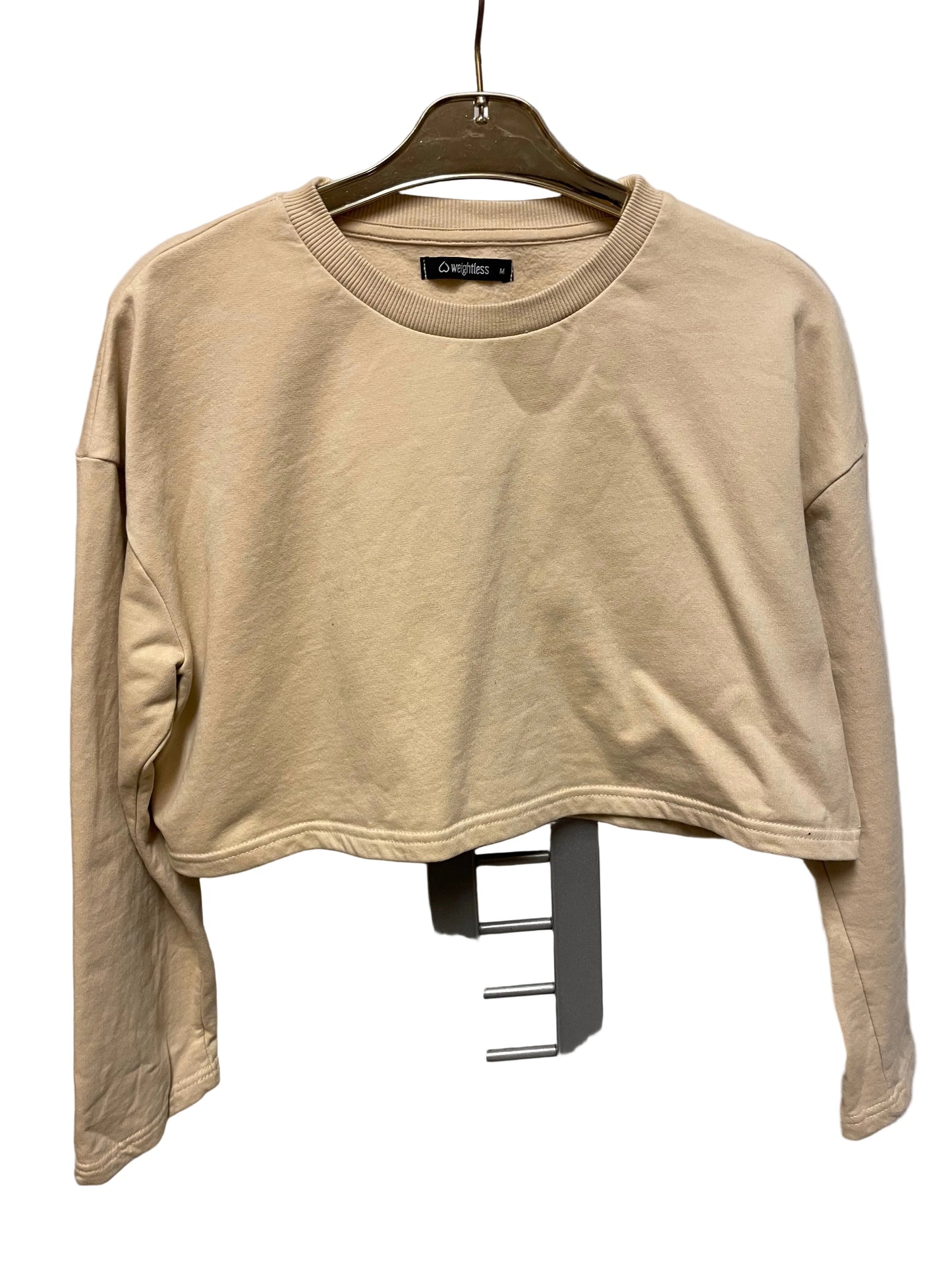 ♻️Beige kort genser strl M. Fra Weighless. 80% bomull