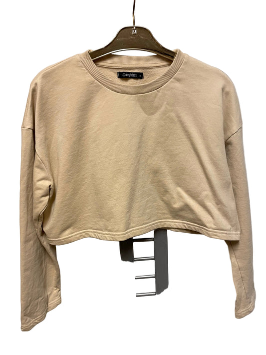 ♻️Beige kort genser strl M. Fra Weighless. 80% bomull