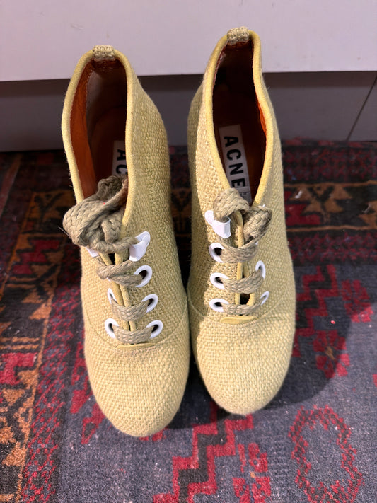 ♻️Acne studio Green Strl 38. Veldig fine, men litt slitasje under