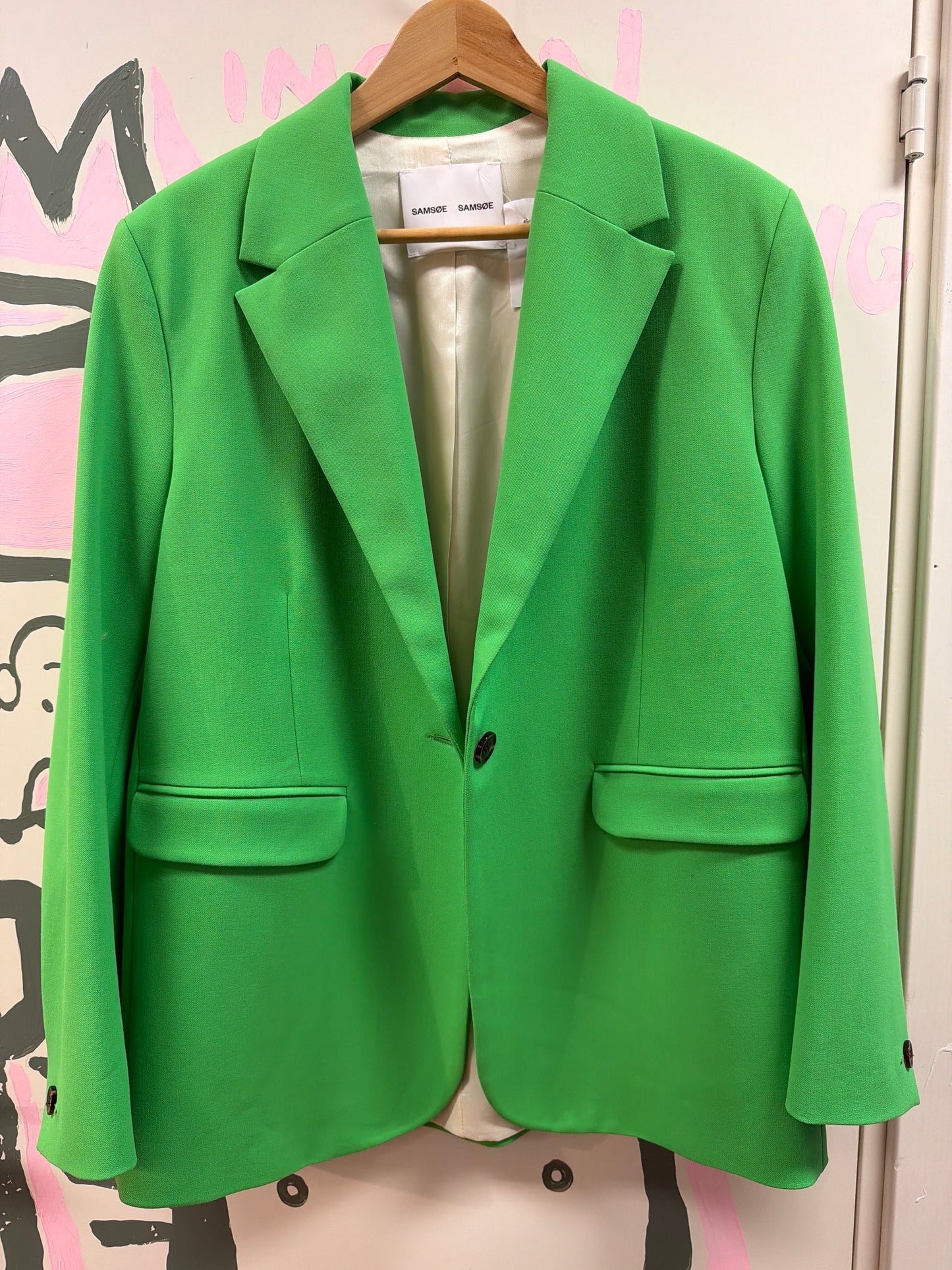 Samsøe Samsøe blazer i strl xs (oversized) grønn