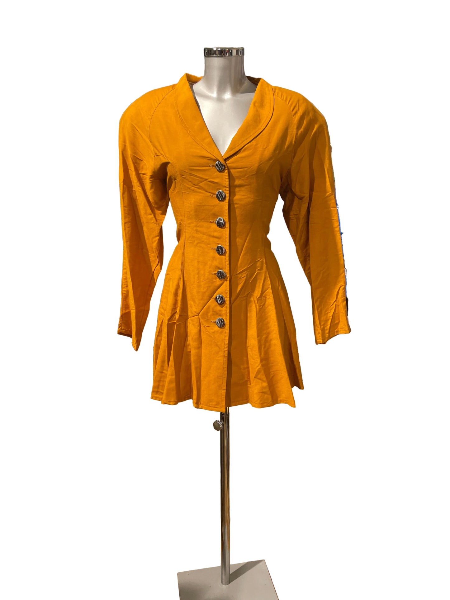 🆕 Unik Vintage kjole, oransje, str M og L- Helt Ny fra nedlagt butikk!