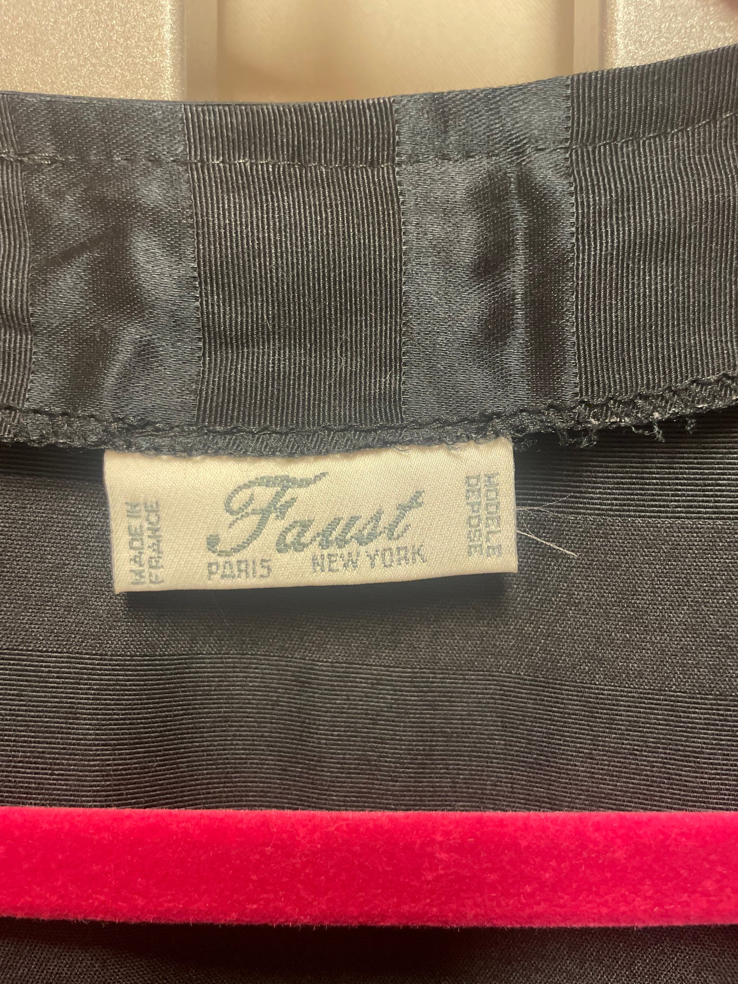 🆕 Vintage kjole svart fra Faust i bomull, viskose og Lin ca strl M