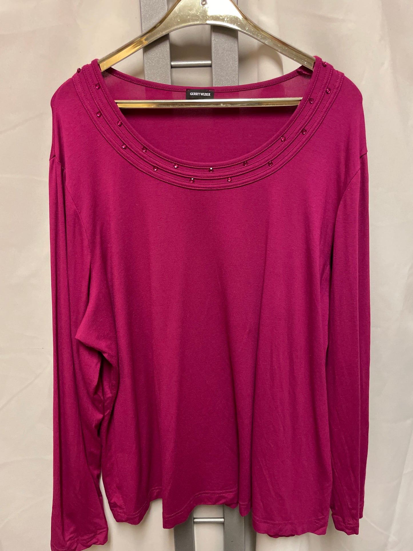 ♻️ Genser fra Gerry Weber strl 46 plus size rosa/cerise