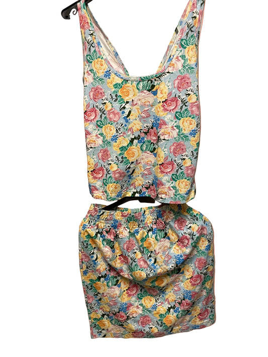 ♻️Nydelig vintage sommersett med skjørt og singlet str M