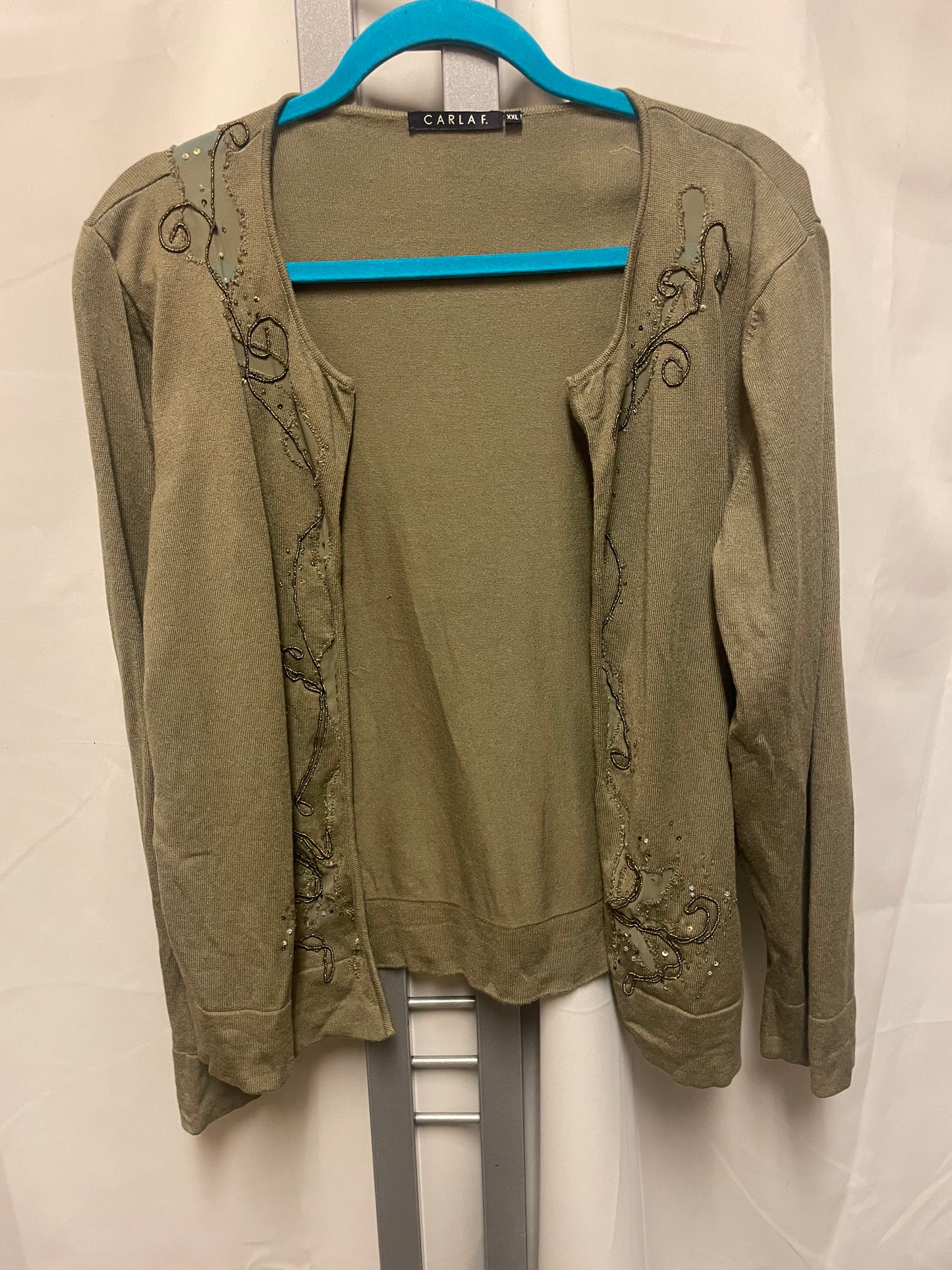 ♻️beige cardigan fra Carla F strl XXL