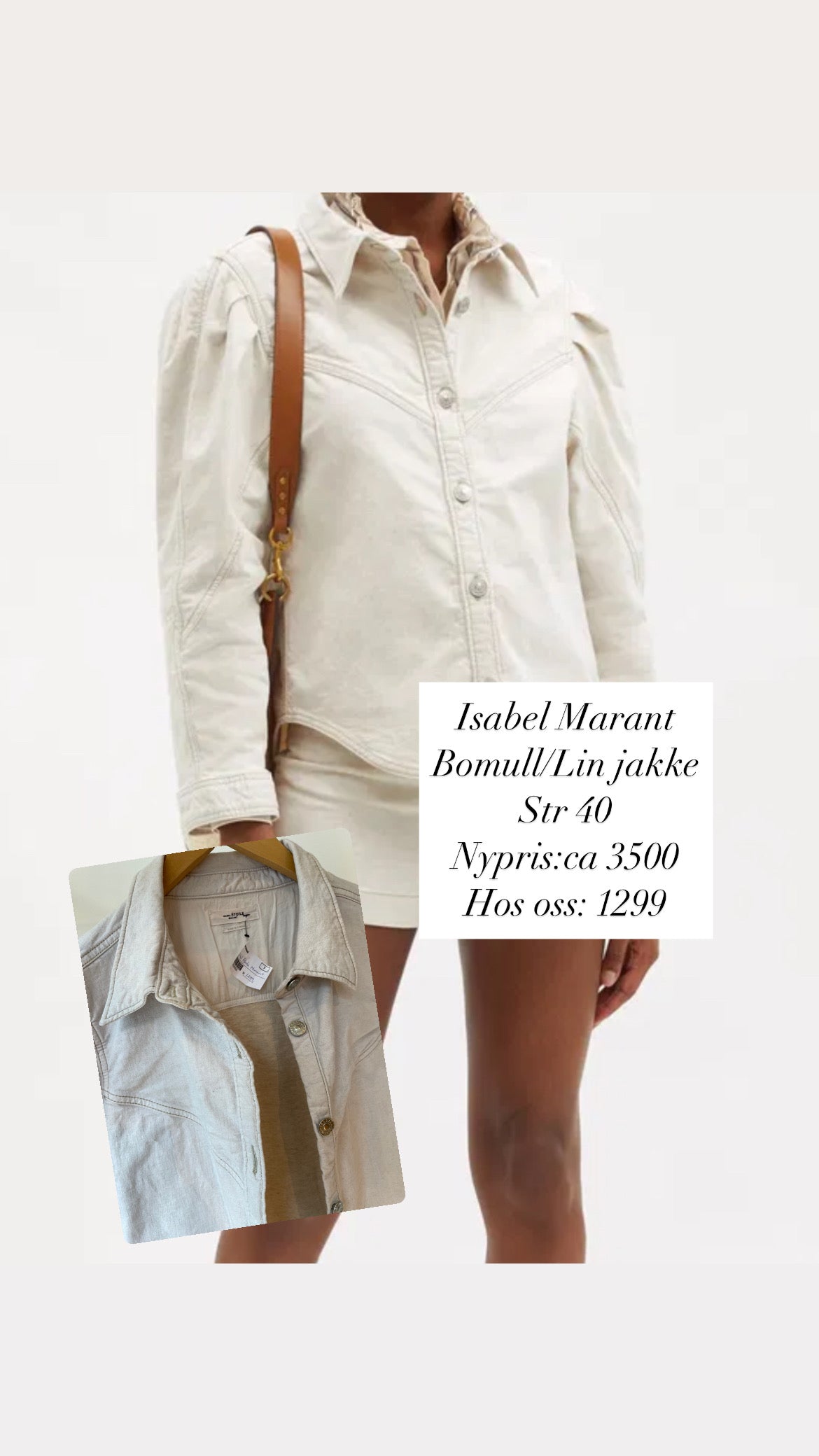 Isabel Marant bomull/lin jakke