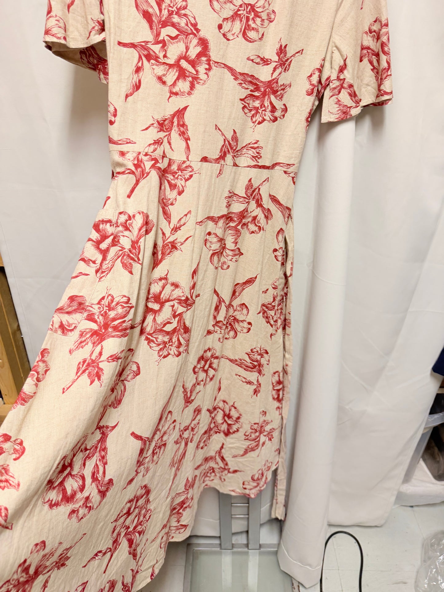 ♻️Zara linkjole med lommer og knytebelte. Strl M. PERFEKT sommerkjole!