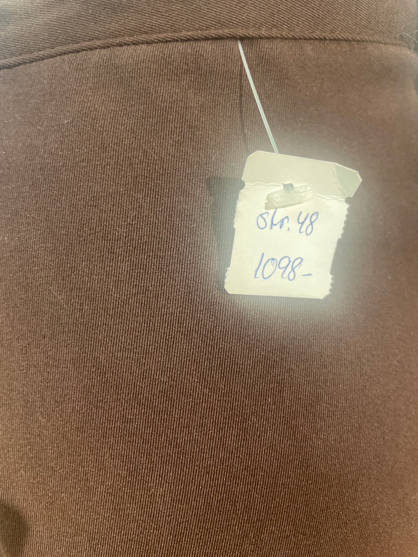 🆕 Brun Vintage dressbukse! Str 48(men tilsvarer ca 44)! Tilstand: Ubrukt fra nedlagt butikk!