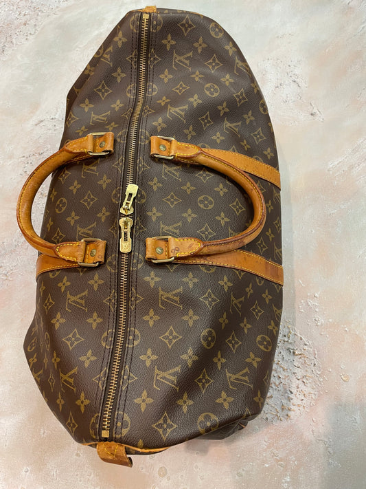 ♻️Vintage Louis Vuitton Keepall 50- følger med autentitetsbevis og livstidsgaranti på ekte vare!