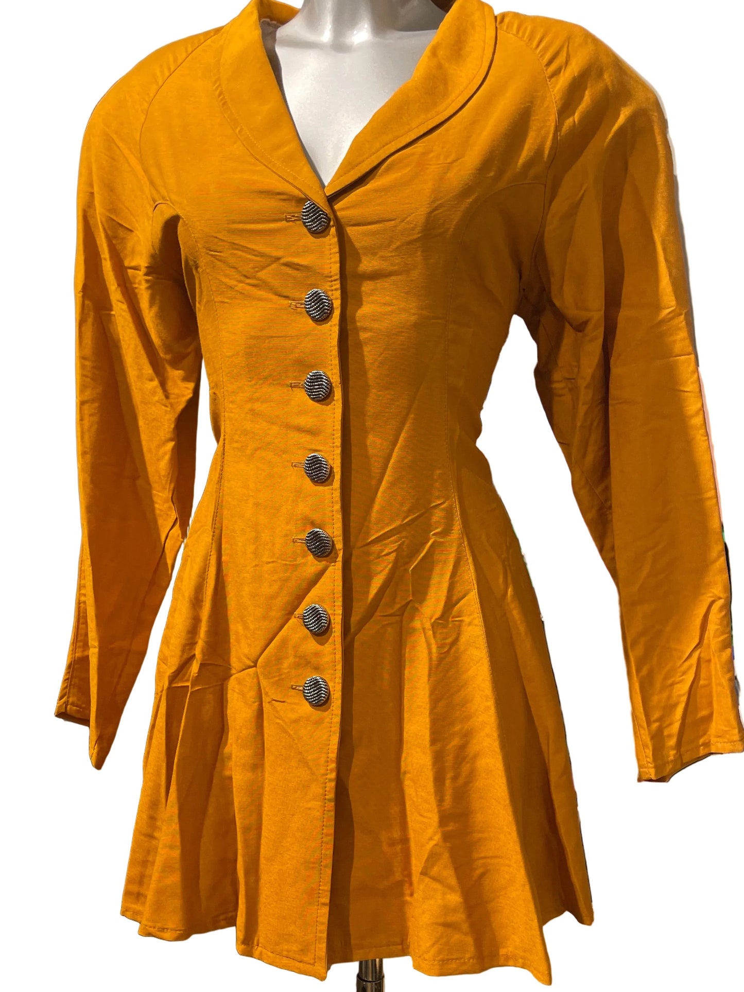 🆕 Unik Vintage kjole, oransje, str M og L- Helt Ny fra nedlagt butikk!