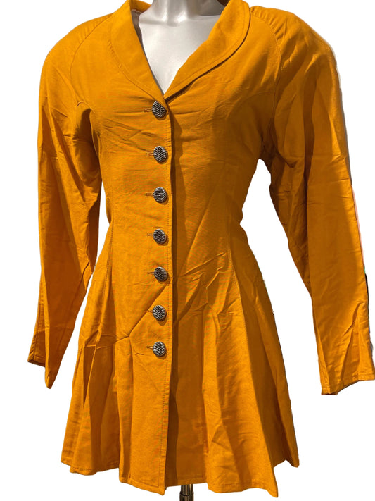 🆕 Unik Vintage kjole, oransje, str M og L- Helt Ny fra nedlagt butikk!