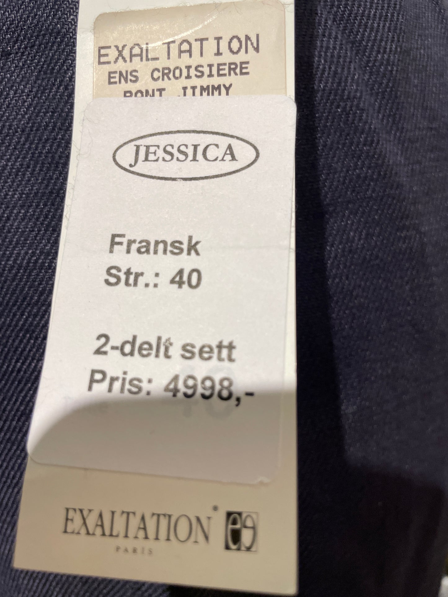 🆕 Blå ubrukt Vintage linbukse. Str 40. Fra nedlagt butikk!