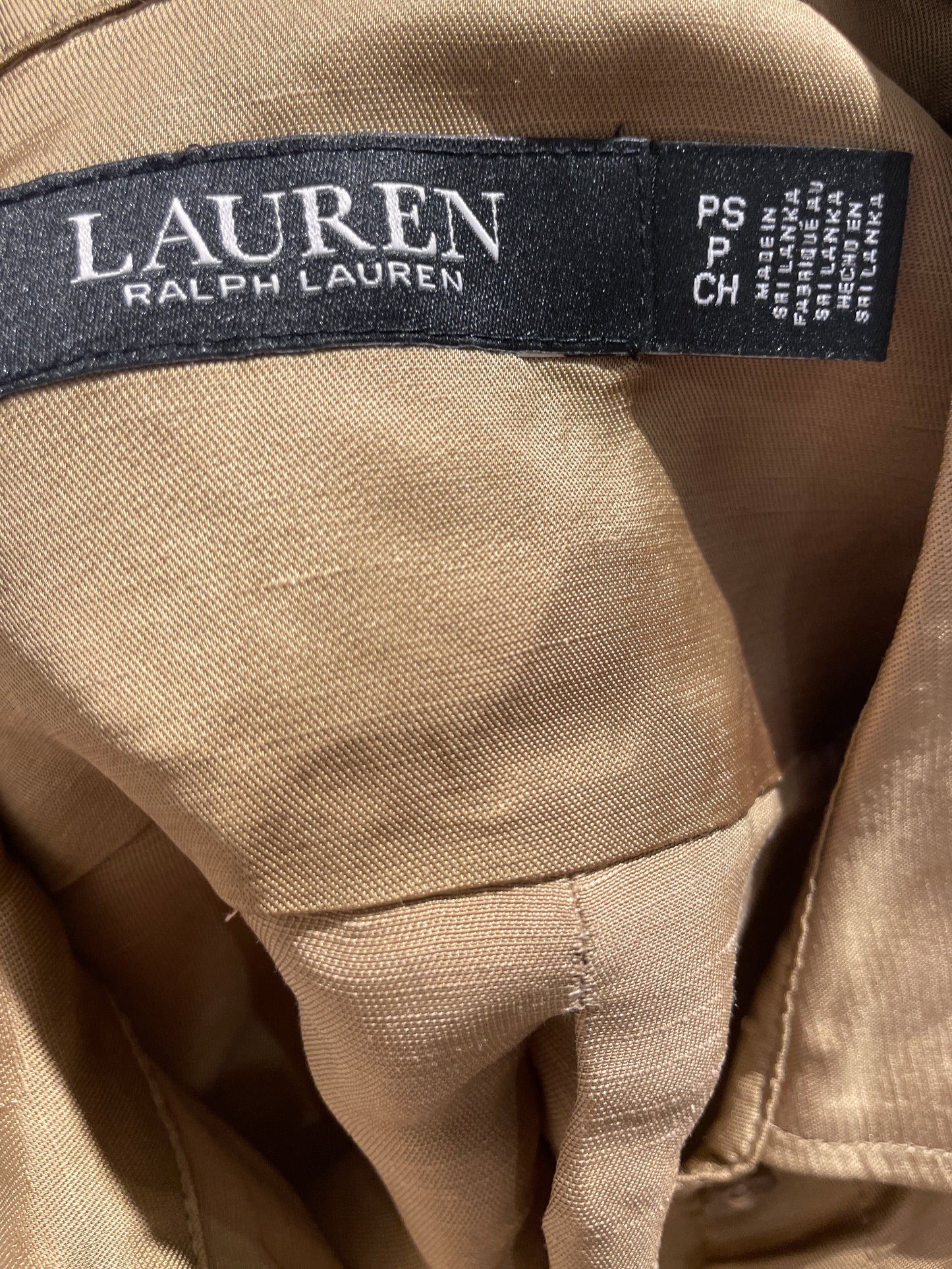 ♻️Second Hand Ralph Lauren bluse skjorte i brun skimmer. Str S. Tilstand;Veldig god, ingen hull, flekker eller synlig slitasje