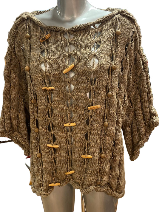 🆕 Strikket Vintage Sara Millees genser. Ca str M. Tilstand- helt ny fra nedlagt butikk!