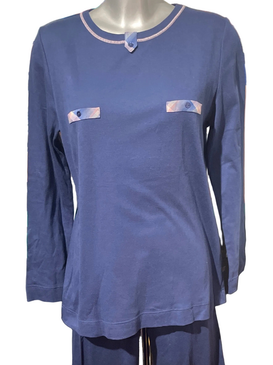 🆕 pysjamas blå todelt fra Regence. Str 42. 100% bomull. Ny med merkelappen på fra nedlagt butikk!