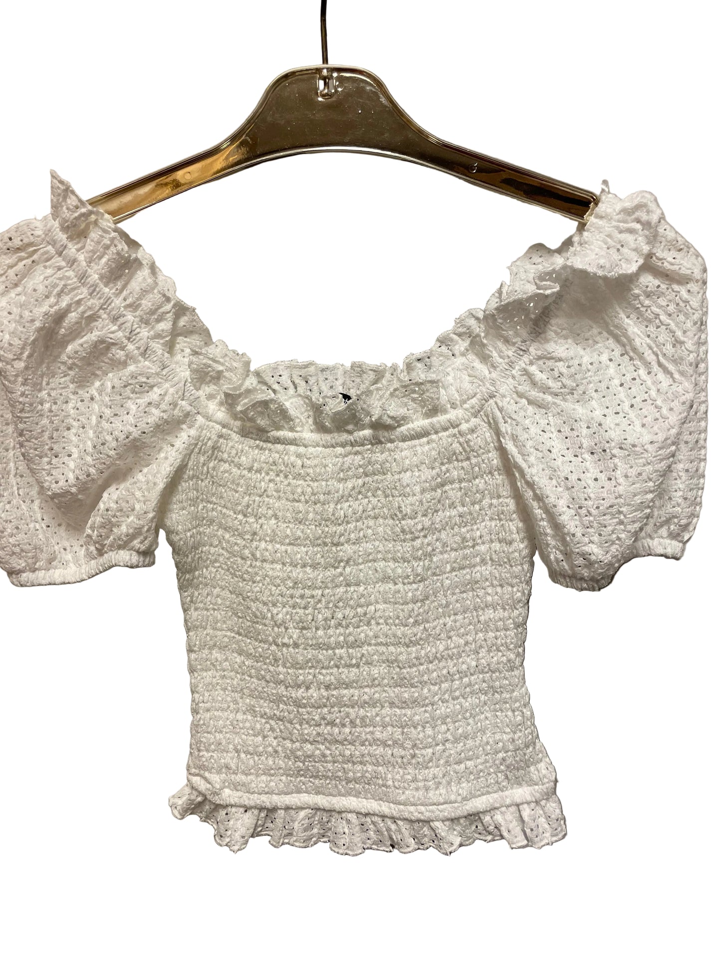 ♻️ Hvit sommertopp fra Gina Tricot strl XS