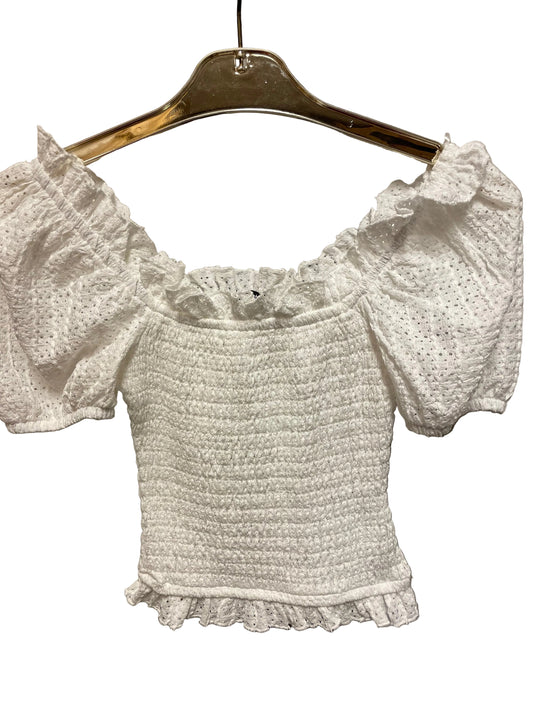 ♻️ Hvit sommertopp fra Gina Tricot strl XS
