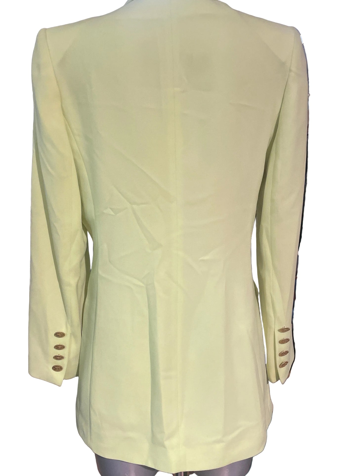 🆕 Vintage gul/grønn blazer! Str 38. Tilstand: ubrukt fra nedlagt butikk!