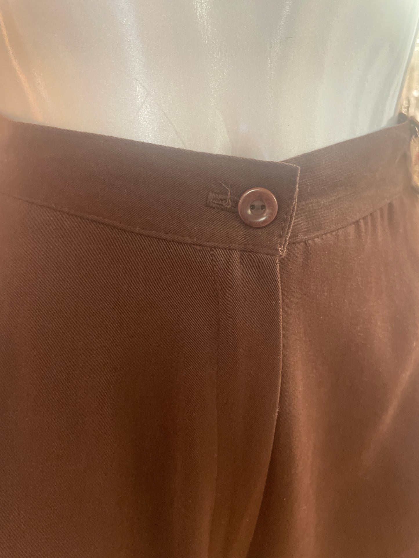 🆕 Brun Vintage dressbukse! Str 48(men tilsvarer ca 44)! Tilstand: Ubrukt fra nedlagt butikk!