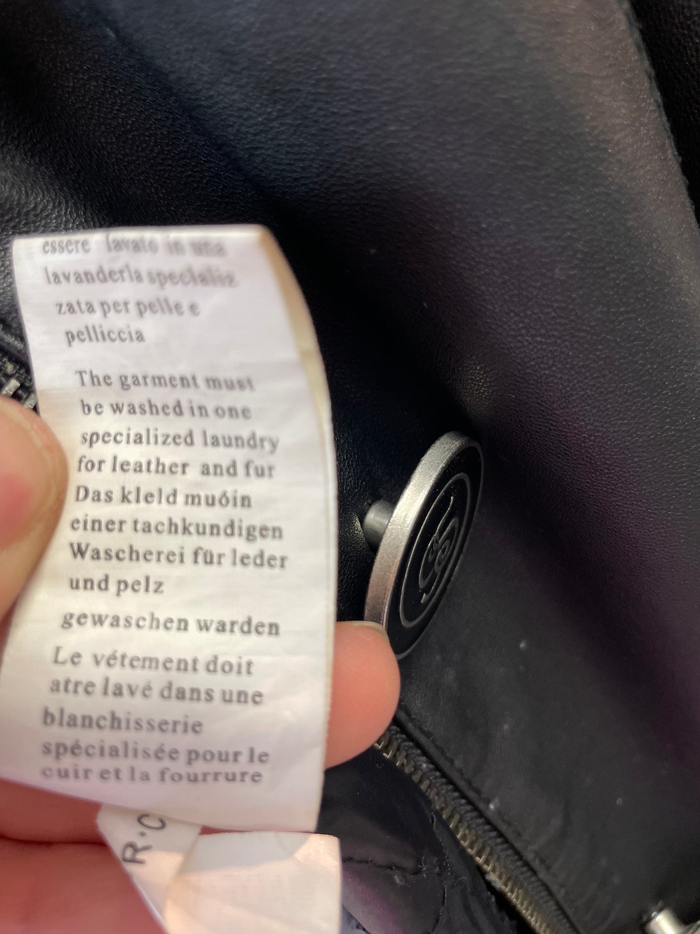 ♻️italiensk vintage skinnjakke strl 42