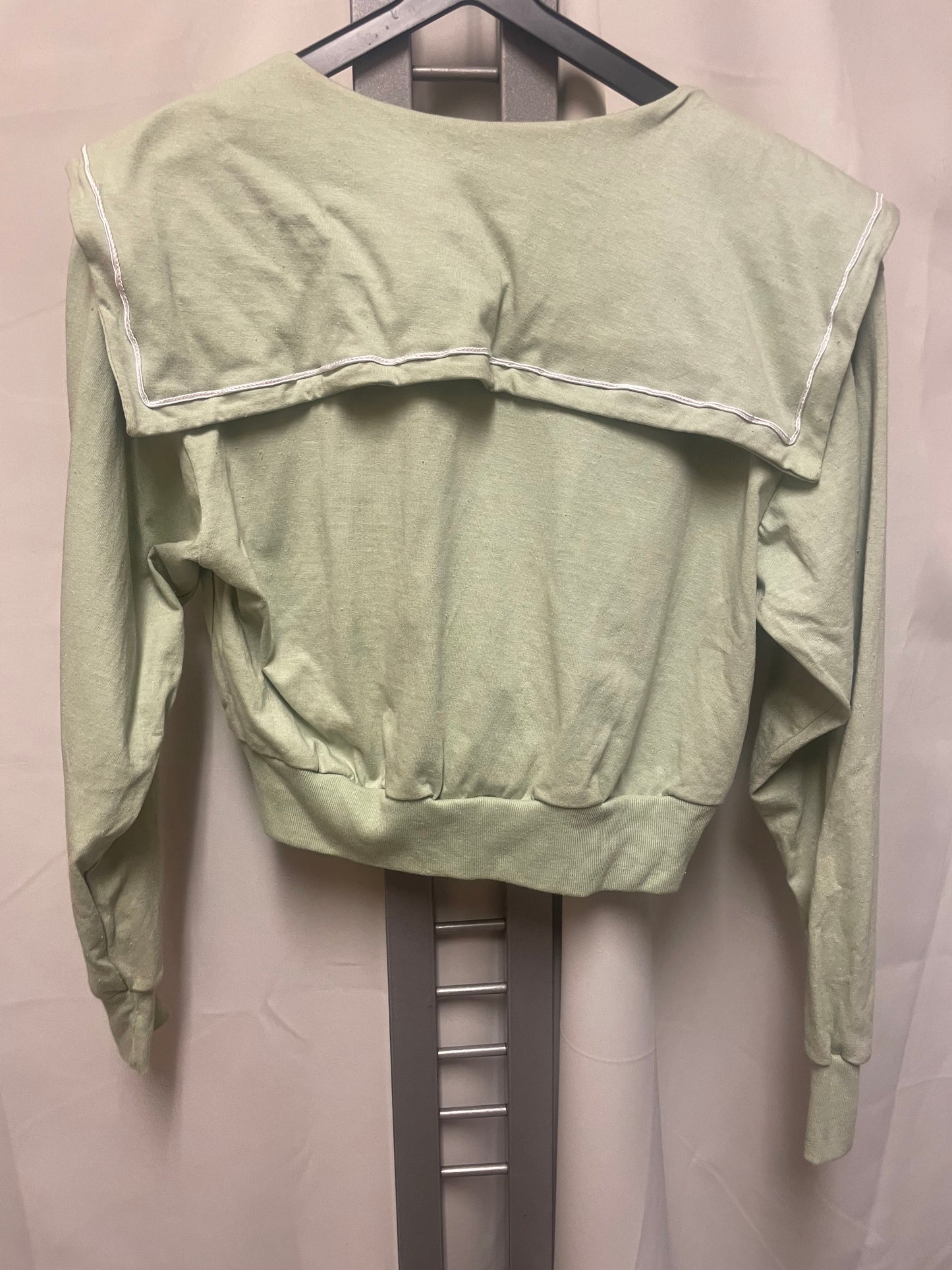 Vintage genser jakke grønn100% bomull ca strl M