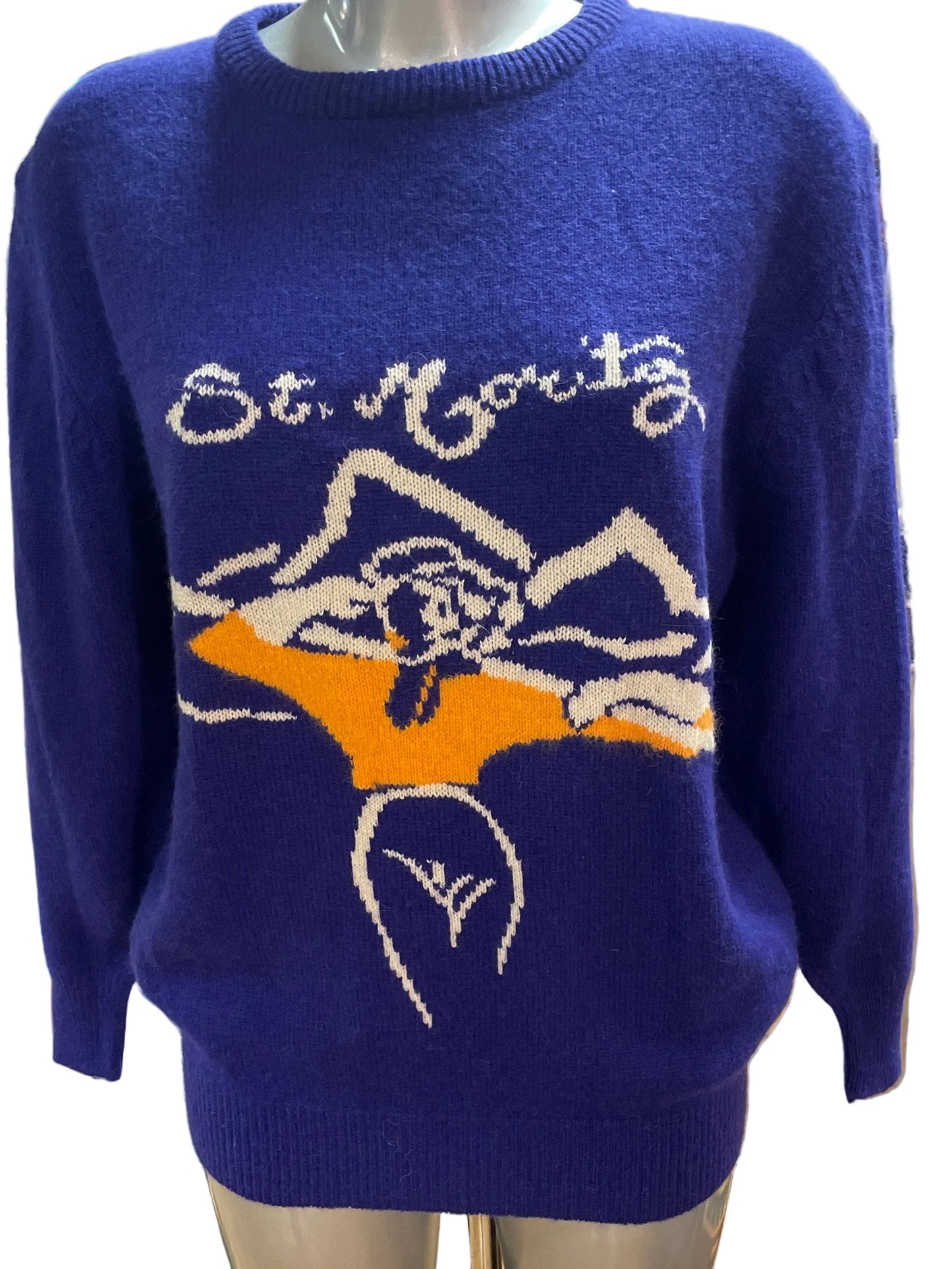 🆕Lilla Vintage angora ullgenser -str 2 ca M. Tilstand: Ny fra nedlagt butikk!