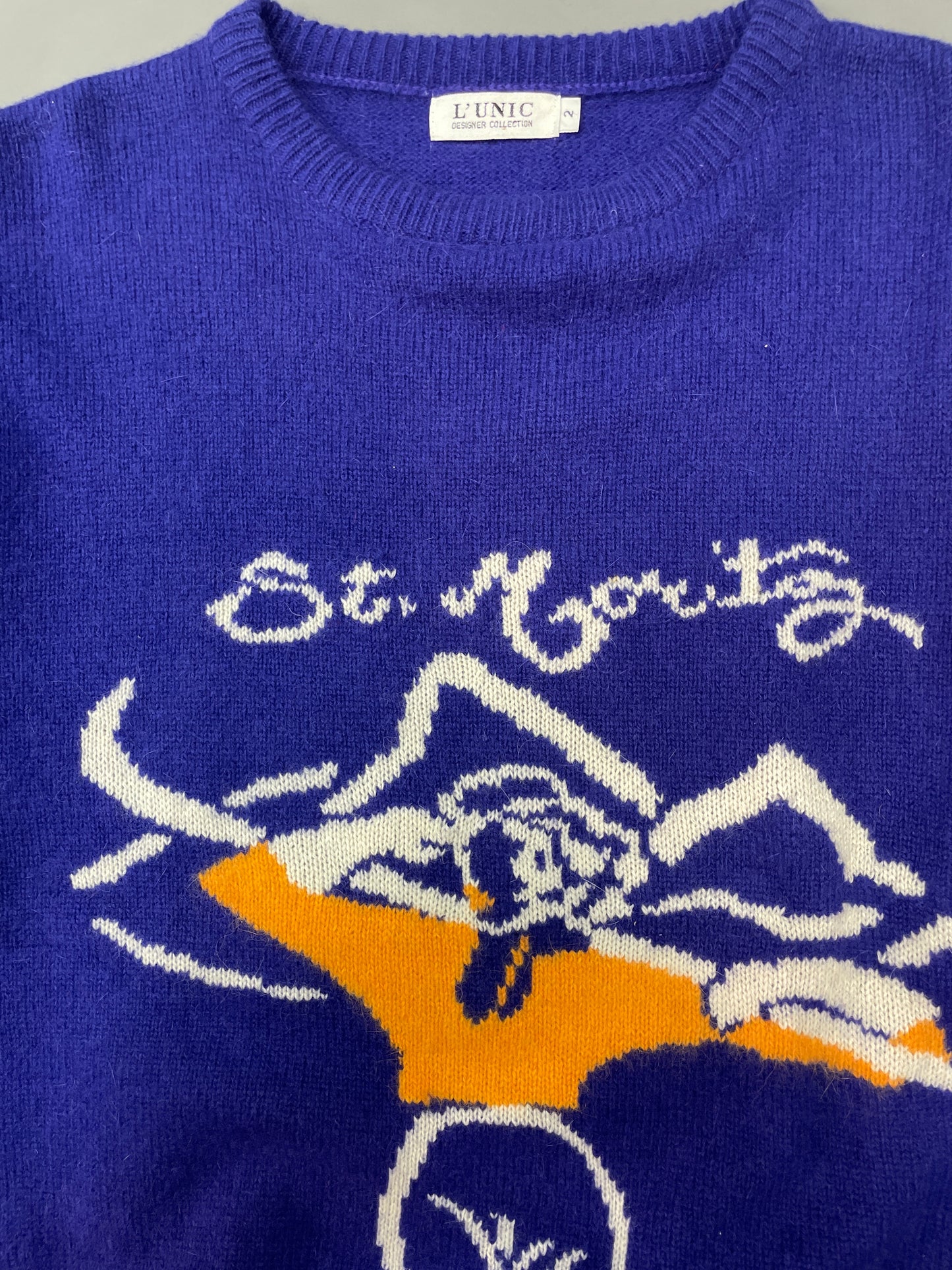 🆕Lilla Vintage angora ullgenser -str 2 ca M. Tilstand: Ny fra nedlagt butikk!