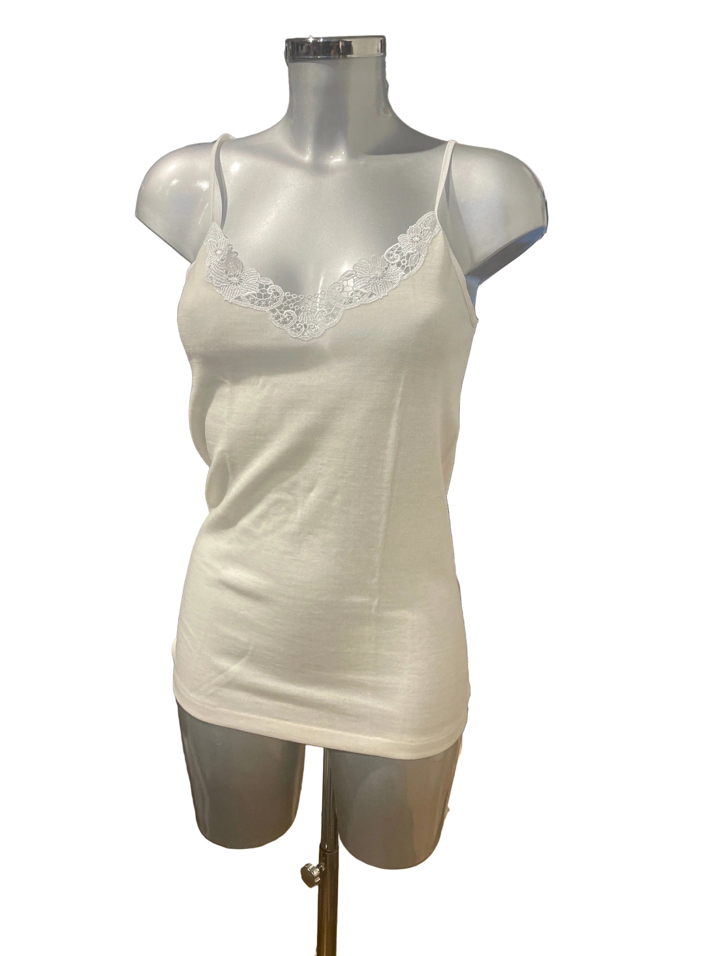 🆕 singlet ull/bomull svart/hvit- str L/XL- helt ny, fra nedlagt butikk!