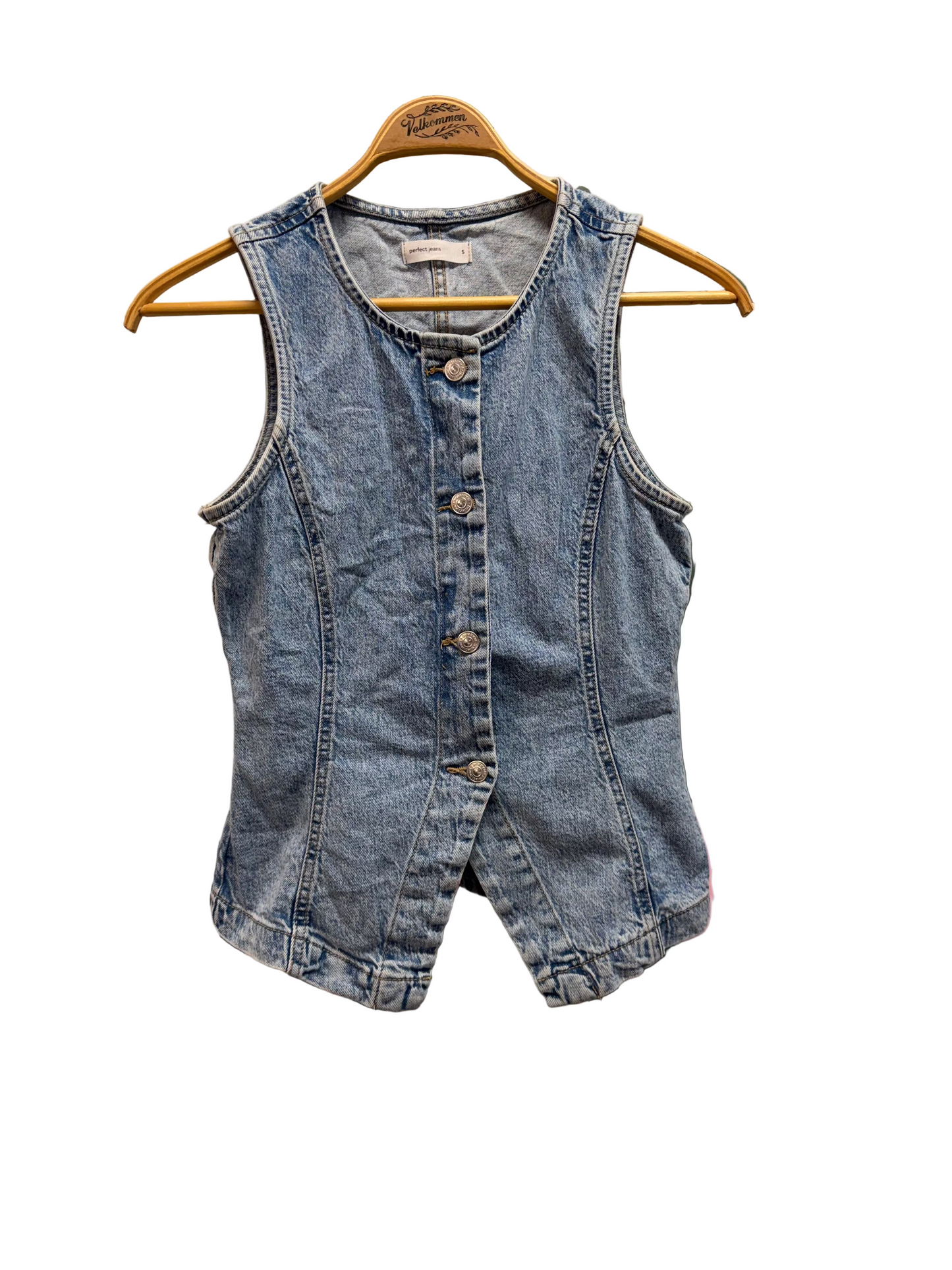 ♻️Gina Tricot dongerivest strl S
