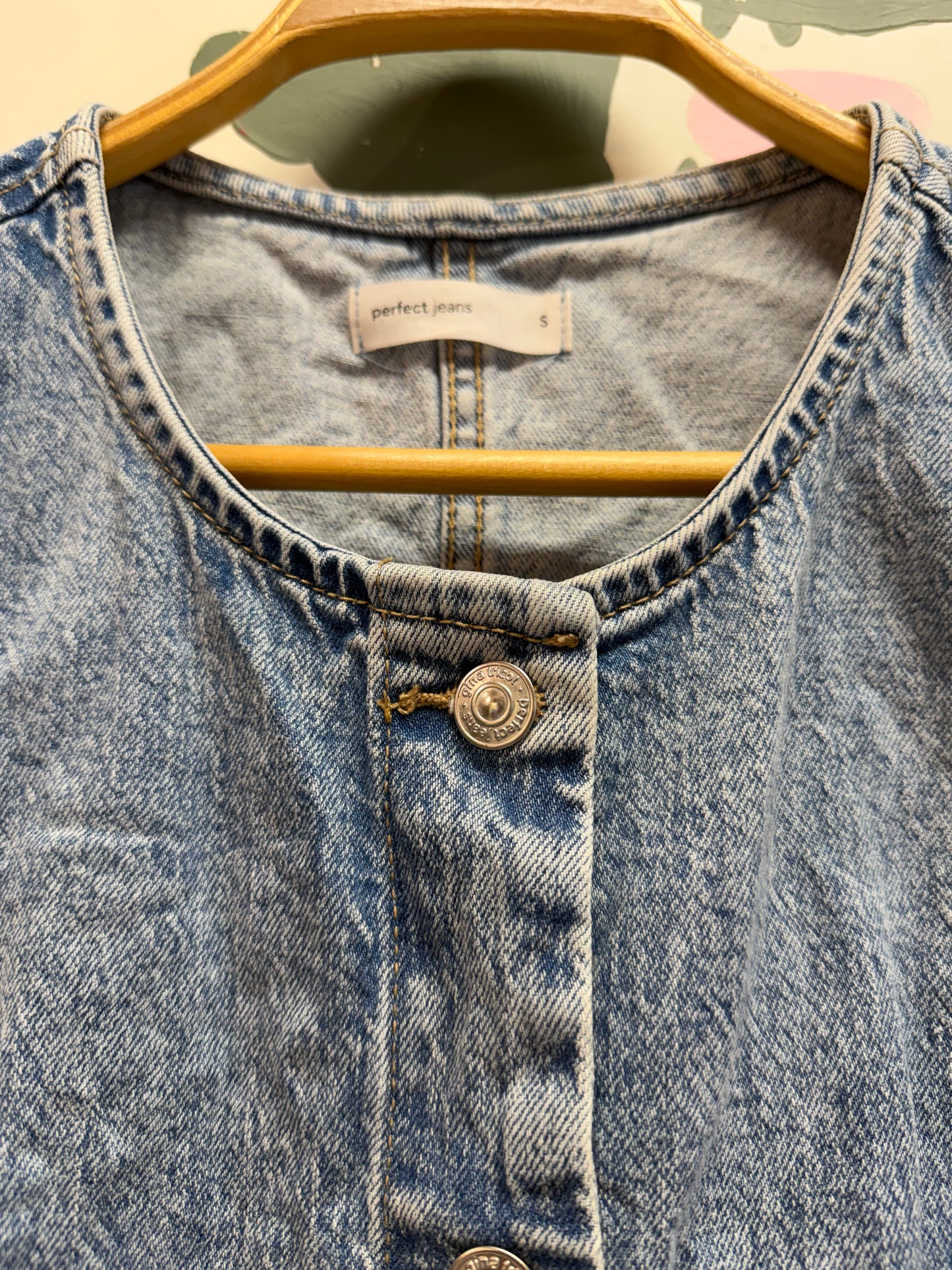 ♻️Gina Tricot dongerivest strl S
