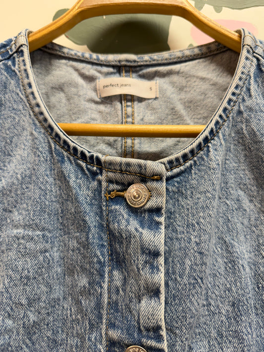 ♻️Gina Tricot dongerivest strl S