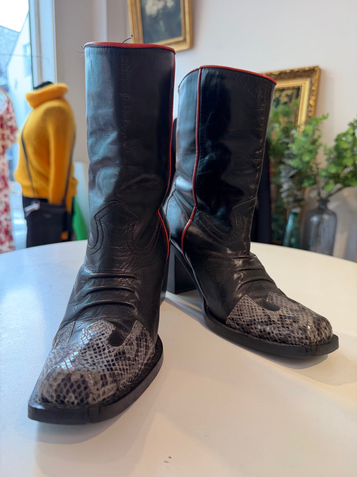 Vintage skinnboots Y2K
