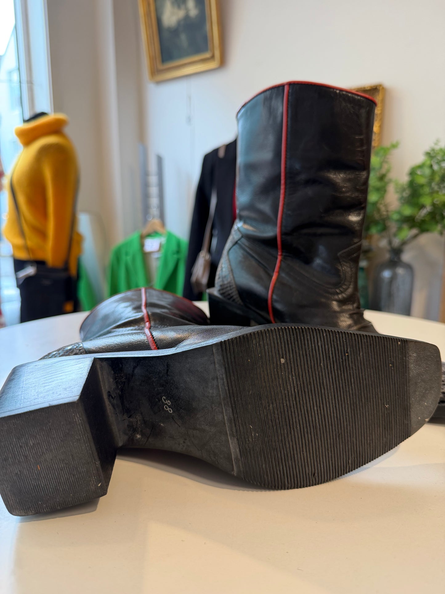 Vintage skinnboots Y2K
