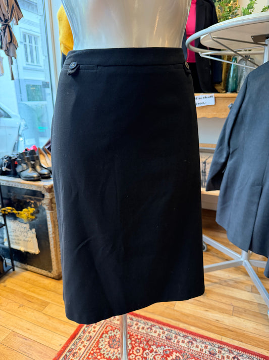 Vintage Hanna svart skjørt strl 40