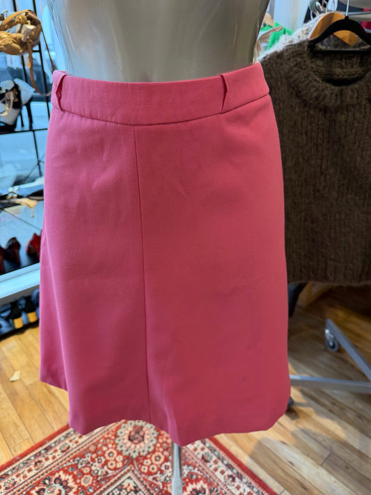 Rosa vintageskjørt kort strl38 (liten, ca 36)
